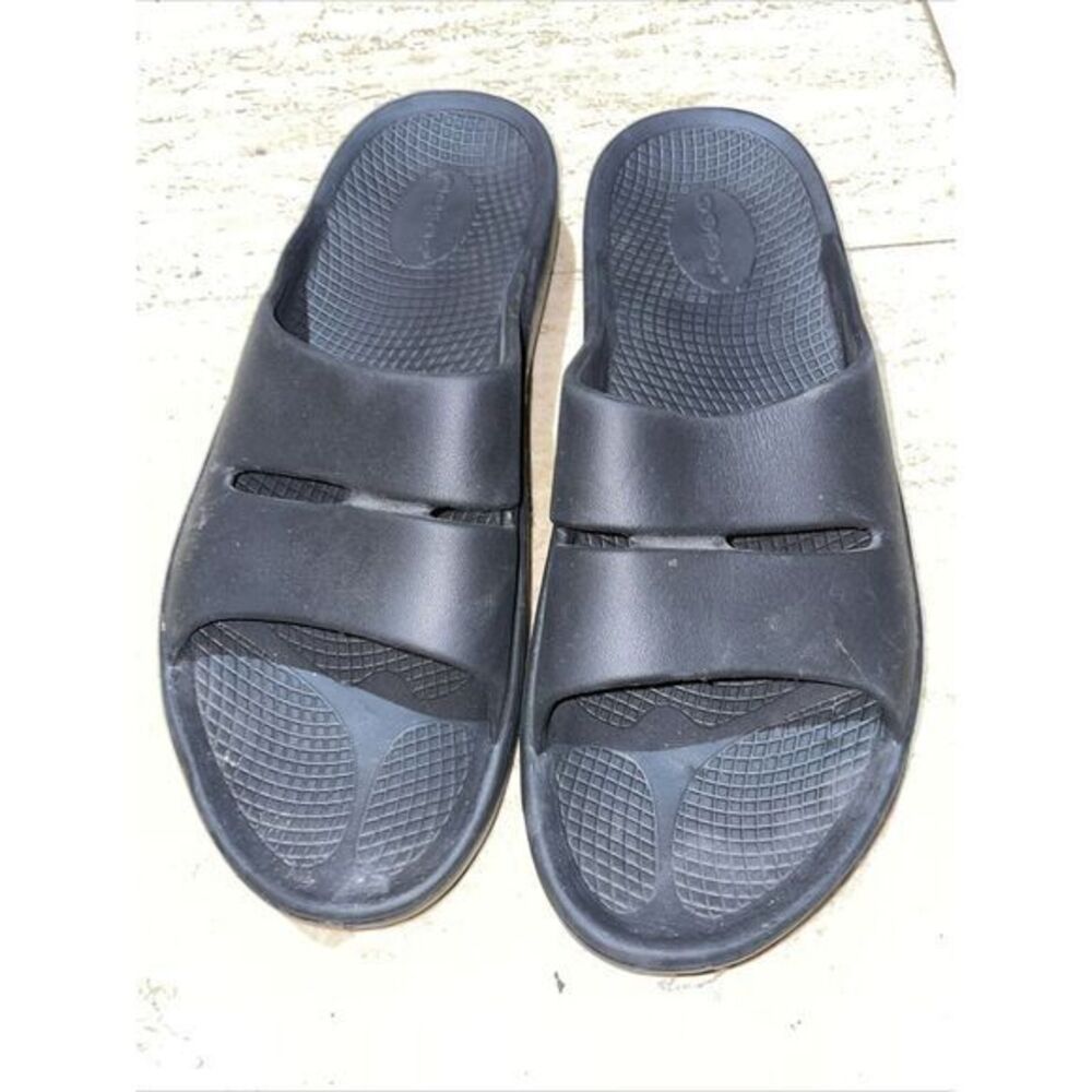 OOFOS Slide Lightweight Recovery Footwear Black Men 9 W11